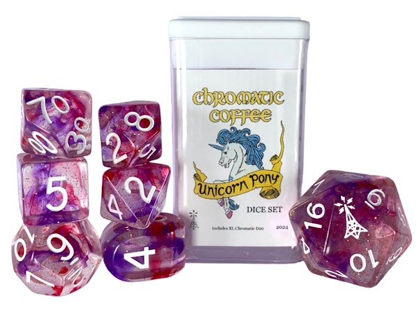 Chromatic Coffee Custom Dice Set