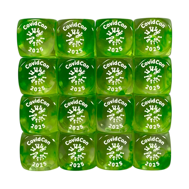 CovidCon 2025 Custom d6pip Dice