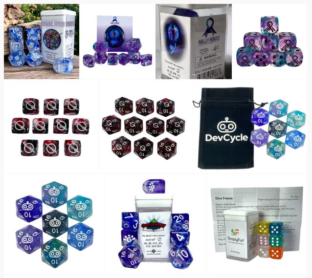 Corporate promotional custom dice