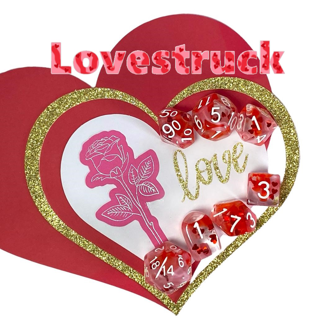 Lovestruck D&D Dice Color