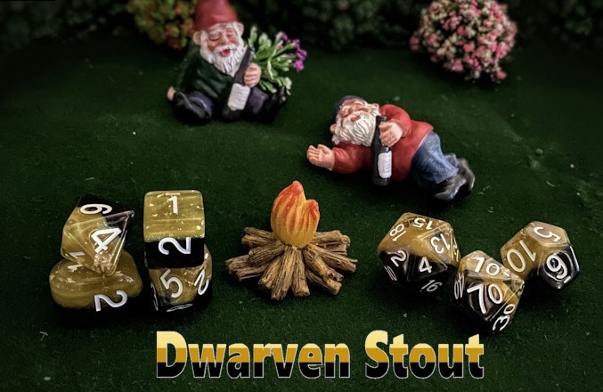 Dwarven Stout D&D Dice Color