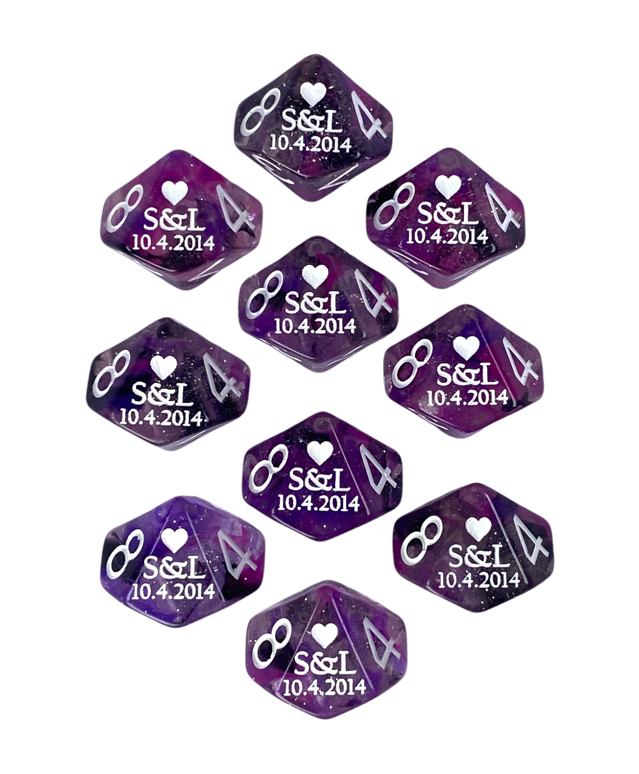 S & L Custom 10th Anniversary Dice