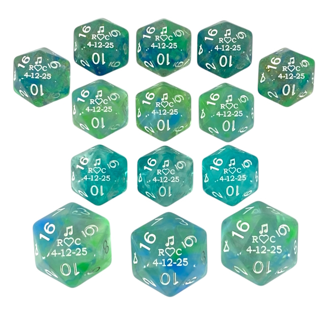 RC Custom Wedding Favor d20 Dice