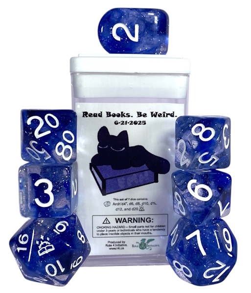 JH Set of 7 with Custom d20 Dice